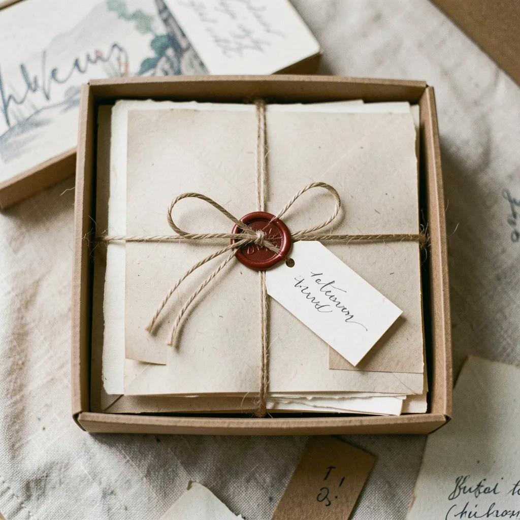 Stationery collection showcase